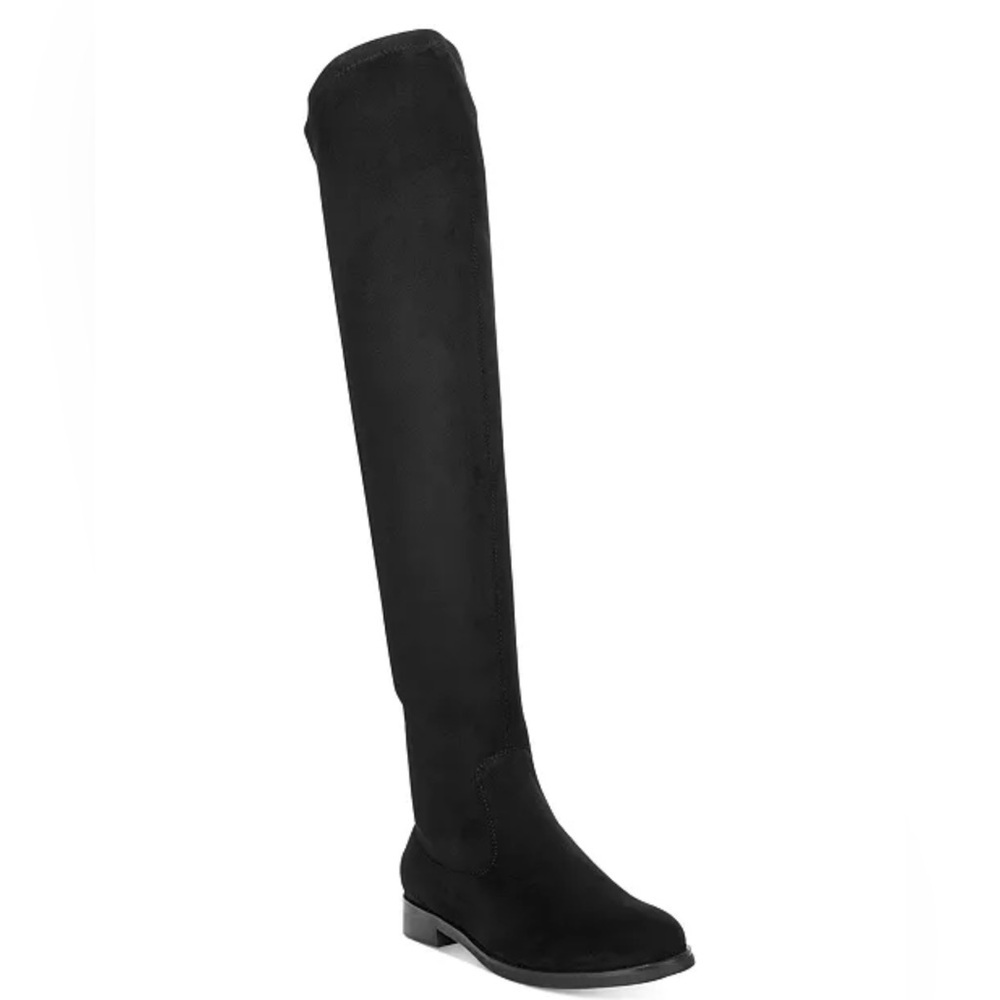 Kenneth Cole Women Medium Wind,y Over,The,Knee Boots, Black